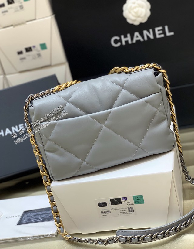 Chanel專櫃經典款19bag鏈條女包 香奈兒歐洲原廠GR正品山羊皮手提肩背包 djc6767